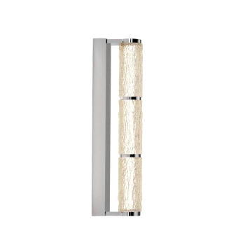 Szklana naścienna lampa Love W0423 LED 17W 3000K tubka chrom