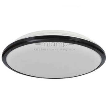 Plafon LAMPA sufitowa TERMA ML6404 Milagro metalowa OPRAWA okrągła LED 28W 4000K do łazienki IP44 czarna