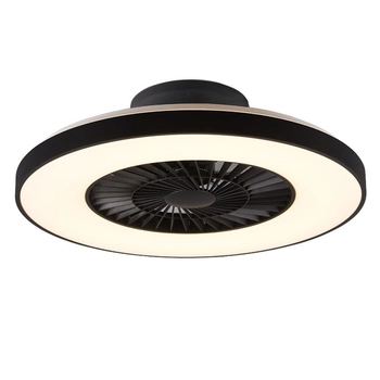 Okrągły lampowentylator sufitowy HALMSTAD R62672132 RL Light LED 40W 3000-6500K czarny