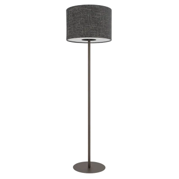 Podłogowa lampa do salonu AMARELA 11663 z tkaniny brązowa