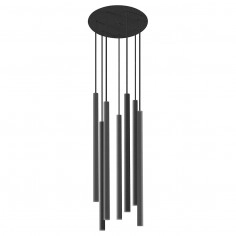 Kaskada lampa wisząca LASER 8920 Nowodvorski metalowe tuby czarne