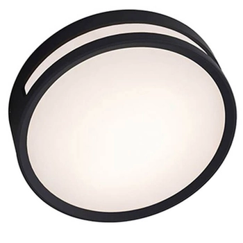 Sufitowa LAMPA plafon ROLA 6382201012 Lutec okrągła OPRAWA metalowy kinkiet LED 13W 3000K zewnętrzny IP54 czarny