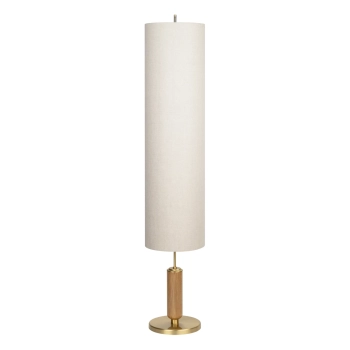 Stojąca lampa tuba Natura NAT-LS-3 (ZM) ekologiczna drewniana biała