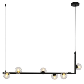 Podwieszana lampa nad stół Simply SMP0096-6 Step balls czarna