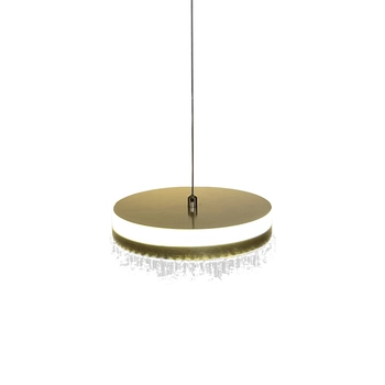 Metalowa lampa wisząca PRECIOSA ML0998 LED 25W 4000K glamour złota