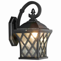 Zewnętrzna LAMPA ścienna TAY 5292 Nowodvorski metalowa OPRAWA elewacyjna latarenka IP23 czarna