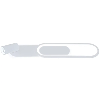 Owalna lampa ścienno-sufitowa Parma LP-0612/1C L WH LED 18W CCT biała