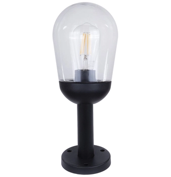 Lampka stojąca do ogrodu Glaris 8207 SuperLED szklany IP44 czarny