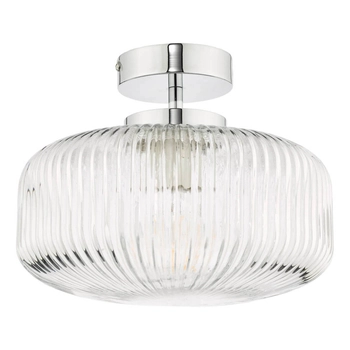 Sufitowa lampa szklana Riva RIV5208 do salonu IP44 chrom