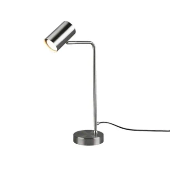 Metalowa lampa MARLEY 512400107 nikiel tuba z włącznikiem 1xGU10