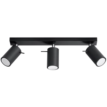 Plafon reflektorowy Ring SL.0093 Sollux listwa do kuchni czarna