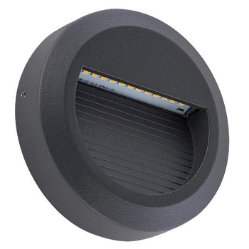 Elewacyjna LAMPA zewnętrzna ROUND LED 8147 Nowodvorski okrągła OPRAWA outdoor LED 1,6W 3000K ścienna IP54 czarna