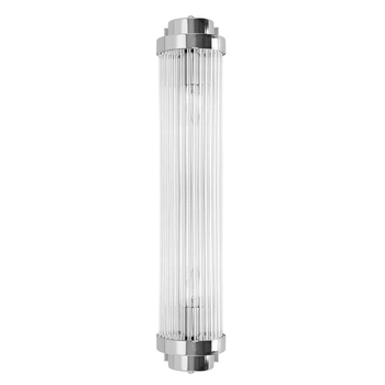 Szklana lampa ścienna Column MSE010100362 Moosee do jadalni chrom