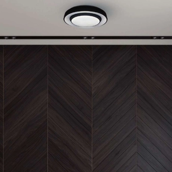 Plafon LAMPA sufitowa NAOMI ML6406 Milagro okrągła OPRAWA metalowa LED 24W 3000K - 6000K RGB gwiezdny efekt czarna