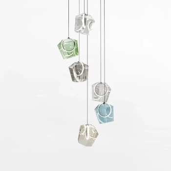Nowoczesna lampa wisząca COLORE MD3350A-6BL/MIX LED 6W 3000K czarny