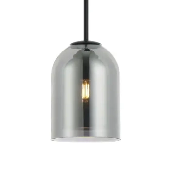 Szklana zwisająca lampa Elaris LP-8103/1P SM przydymiona czarny