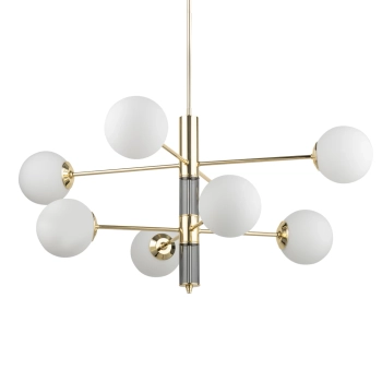 Wisząca lampa molekułowa Ultimo ULT-ZW-8 (Z) biała złoty połysk