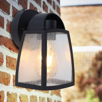 Ogrodowa LAMPA ścienna KELSEY 5273701012 Lutec elewacyjna OPRAWA metalowa outdoor IP44 czarna