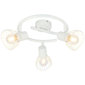Potrójna lampa sufitowa na korytarz Elhi 71933/05 metalowa biała