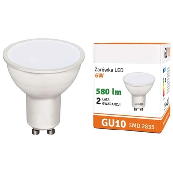 Żarówka LED MDECO SLP1360 GU10 6W 580lm 230V biała ciepła