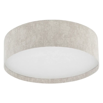 Okrągła lampa sufitowa CEDRO 11671 do jadalni beżowa