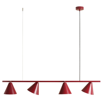 Nowoczesna lampa wisząca From 1108L15 Aldex stożki czerwone