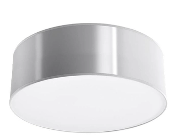 Okrągła LAMPA ścienna SL.0128 koło OPRAWA kinkiet szary