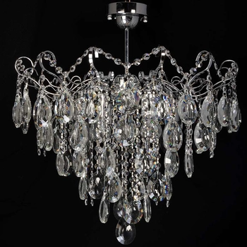 LAMPA sufitowa VEN E 1271/6 kryształowa OPRAWA pałacowa plafon crystal przezroczysty