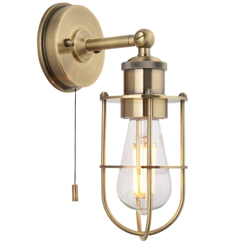 Marynistyczna lampa ścienna L&-199952 Light& do łazienki IP44 mosiądz