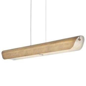 Podłużna lampa wisząca Arco HK-ARCO-LED-LP-117-HB LED 43W 3000K mosiądz