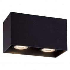 Downlight LAMPA sufitowa BODI 09101/02/30 Lucide metalowa OPRAWA prostokątna czarna