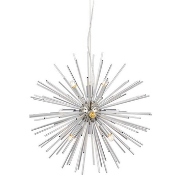 Designerska LAMPA wisząca SOLEIL 108049 Markslojd loftowa OPRAWA metalowy ZWIS pręty explosion srebrne