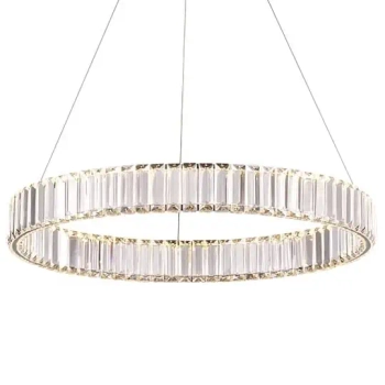 Żyrandol glamour Bohemia CGBOHEM80AL Copel LED 40W 3000K kryształowy ring mosiądz