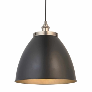 Wisząca lampa retro Franklin 98749 Endon do jadalni czarna cyna