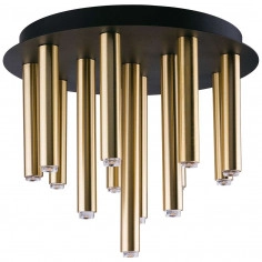 Plafon LAMPA sufitowa STALACTITE 9054 Nowodvorski metalowa OPRAWA okrągła industrialne sople czarna