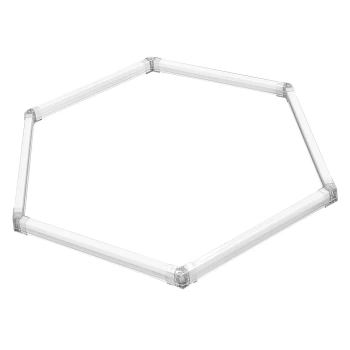 Geometryczny plafon Geometric New LP-0209/1C 4K LED 4000K IP44 biały