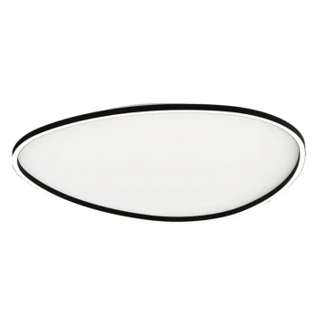 Natynkowy plafon ledowy 23211 LED 58W 3000K owalny czarny