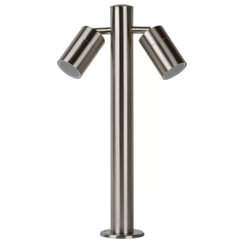 Stojąca lampa słupek ARNE-LED 14867/10/12 Lucide IP44 podwójna chrom