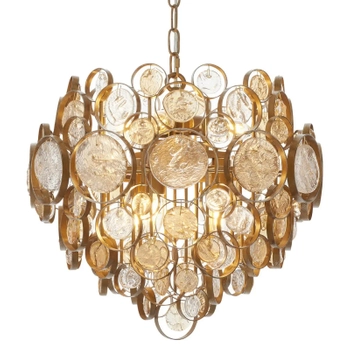 Łańcuchowa lampa wisząca L&-191989 Light& metalowa złota