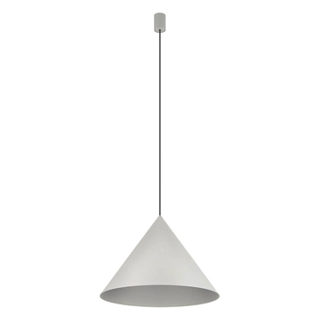 Lampa wisząca stożek Zenith 10872 Nowodvorski zwis do sypialni jedwabisty szary