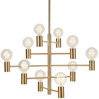 Loftowa LAMPA wisząca PARIS 108117 Markslojd metalowa OPRAWA zwis oprawki na żarówki mosiądz