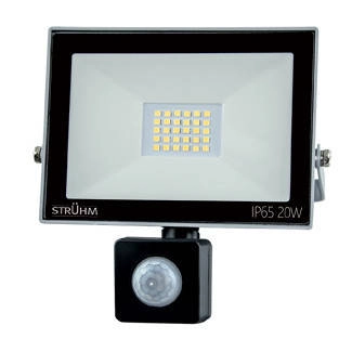 Regulowana LAMPA ogrodowa KROMA 03705 Ideus zewnętrzna OPRAWA outdoor LED 20W 6500K naświetlacz IP65 szary