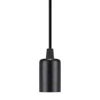 LAMPA wisząca OW-E27 Abigali metalowa OPRAWKA na żarówkę zwis czarny