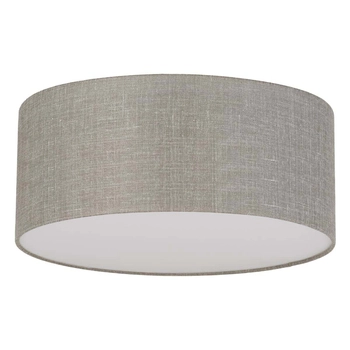 Lampa sufitowa do sypialni lniany klosz Rondo 5636 TK Lighting szara beżowa
