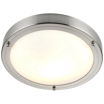Plafon sufitowy do łazienki Portico 12421 Saxby IP44 nikiel