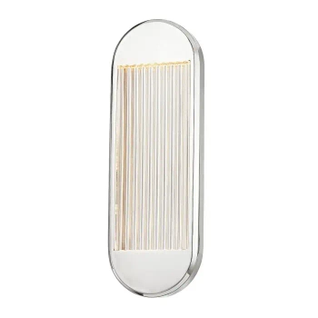 Żebrowana lampa ścienna Palais QN-PALAIS-WM-PN LED 17W 3000K nikiel