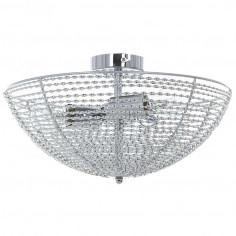 Plafon LAMPA sufitowa FORMO MX12068-3A Italux metalowa OPRAWA druciana chrom