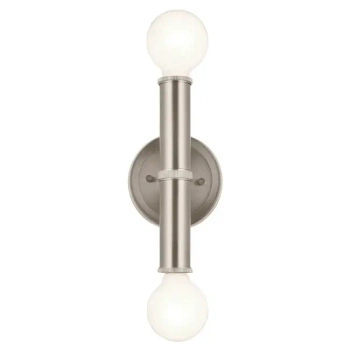 Podwójna lampa ścienna Torche QN-TORCHE-2W-BN LED 3W 3000K IP44 nikiel