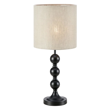 Lampka nocna stojąca Octo 108575 Markslojd abażur materiałowy czarny