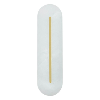 Ściemnialna lampa ścienna 2546 LED 14W 3000K alabaster mosiądz